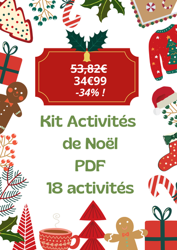 PDF Kit 18 activités de Noël